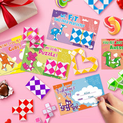 Jumlys Valentines cards with puppy design celebrate friendships at school