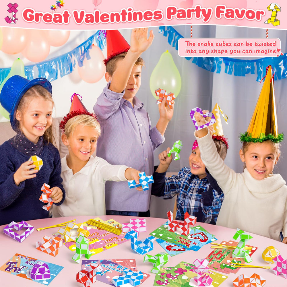 Jumlys snake design Valentines card imagery for kids