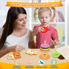 Tomato slice from Jumlys set adds color and shape recognition during play.