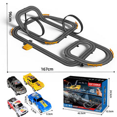 Jumplanma slot car track makes a great kids gift for holidays.