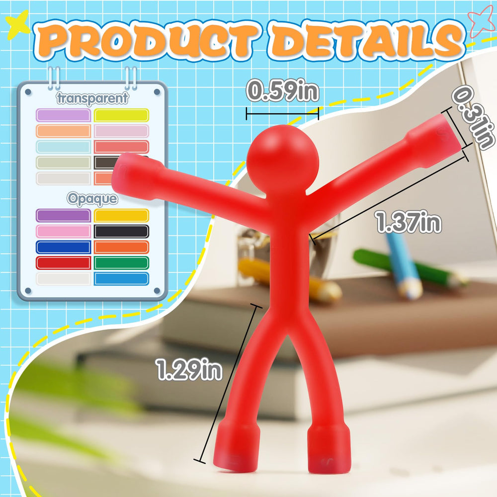 Junarter stress-relief poseable figures offer relaxing desk companionship.