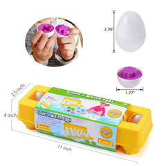 JUNBESTN bright color eggs pack supporting egg pair matching and cognitive play