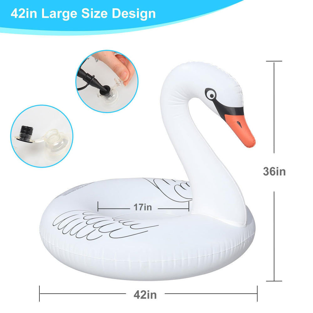 Junbig waterproof swan float designed for worry-free water time