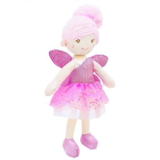 June Garden Elida pink dress and accessories inspire nurturing pretend play.