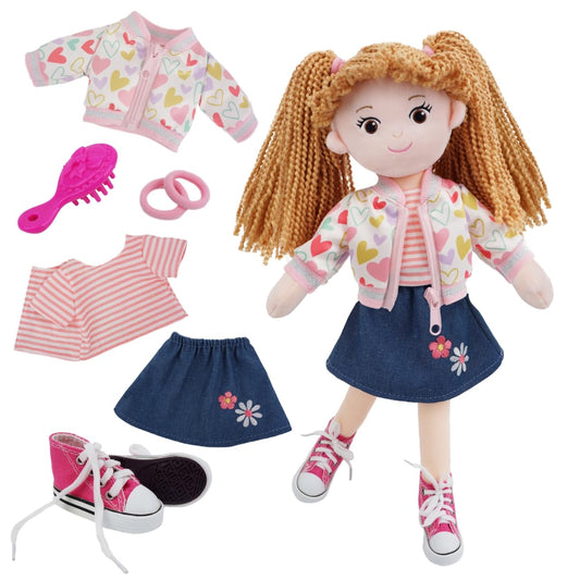 June Garden Gracie snuggle doll face, soft and inviting for gentle cuddles.