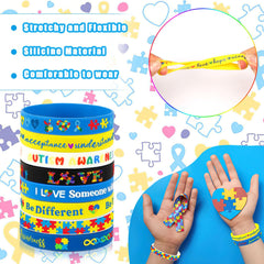 JUNEBRUSHS 8-style autism bracelets offer diverse designs to express support.