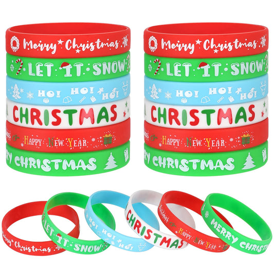 Junebrushes Christmas snowflake wristband for festive party favors