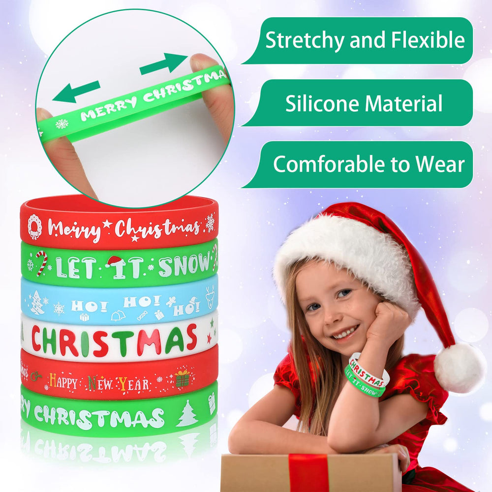 Junebrushes Christmas tree wristband brightens classroom celebrations