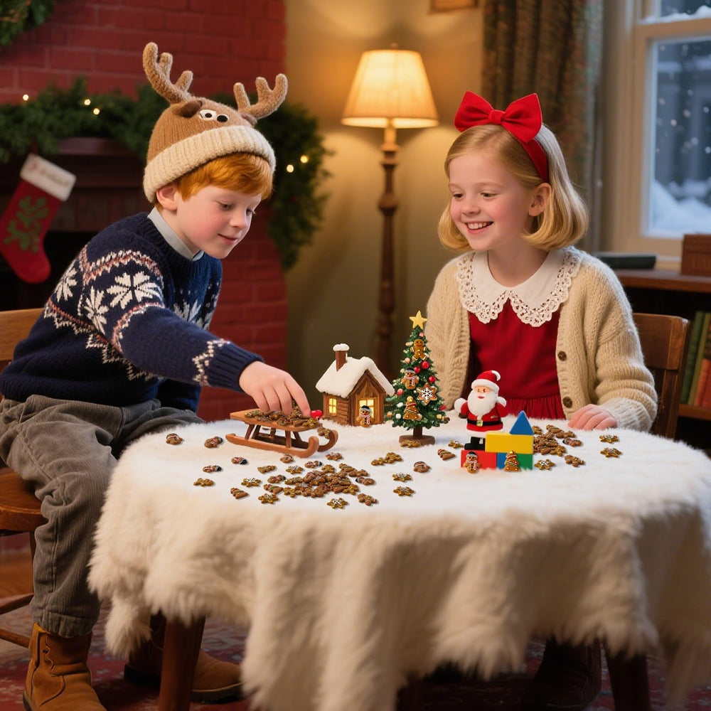 JUNEBRUSHS DIY gingerbread embellishments for crafts and gifts.
