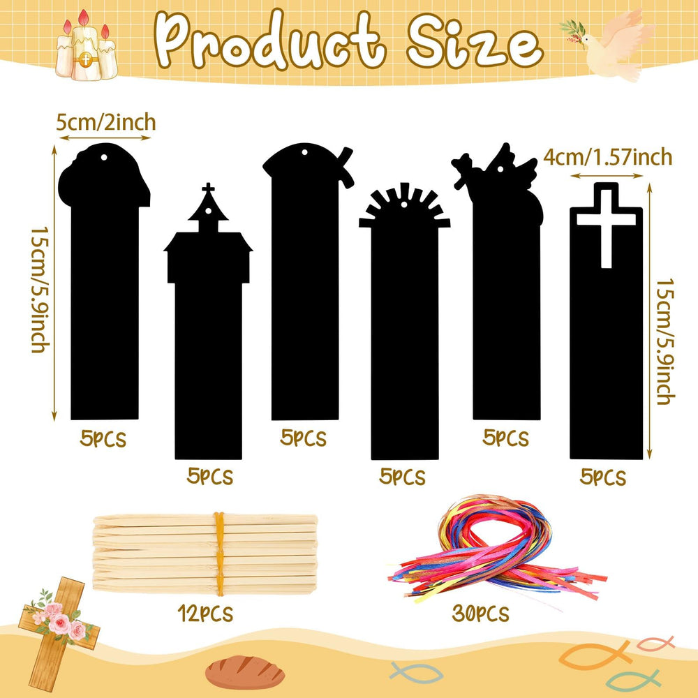 JUNEBRUSHS Empty tomb scratch bookmark sparks curiosity in lessons