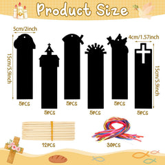 JUNEBRUSHS Empty tomb scratch bookmark sparks curiosity in lessons