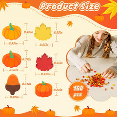 JUNEBRUSHS fall mini erasers red pumpkin design, great for seasonal activities