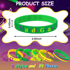 Junebrushes Mardi Gras crown bracelet adds royal flair to events