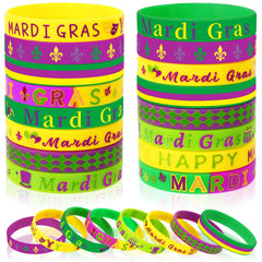 Junebrushes Mardi Gras mask bracelet for festive party styling