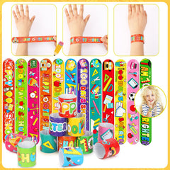 JUNEBRUSHS 100 Days bracelet with pencils, ideal for classroom rewards and daily celebration visuals.