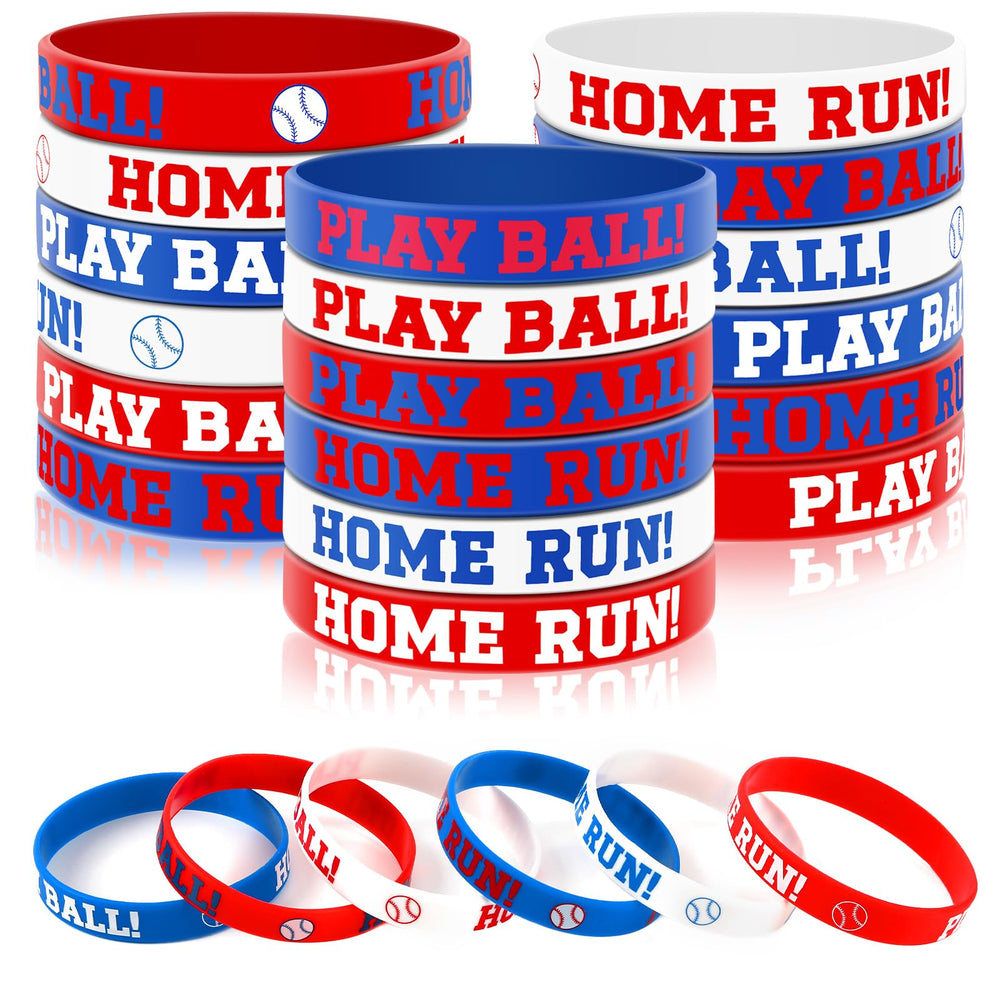 JUNEBRUSHS baseball bracelet design A, ideal for team gifts and party favors
