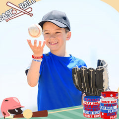 JUNEBRUSHS baseball bracelet design E, suitable for schools and camps