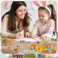 JUNEBRUSHS Easter egg hunt prize erasers ready for festive activities.