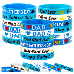 JUNEBRUSHS Father's Day wristbands set for party favors and gift bags.