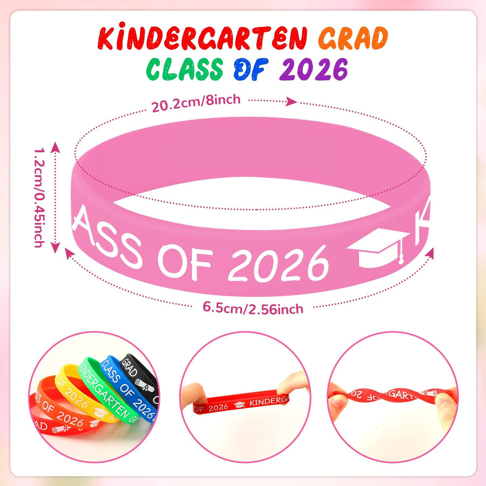 JUNEBRUSHS red-orange design bracelet, playful graduation accessory.