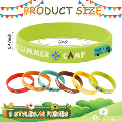 JUNEBRUSHS motorhome motif bracelet, soft silicone for adventure-themed gatherings