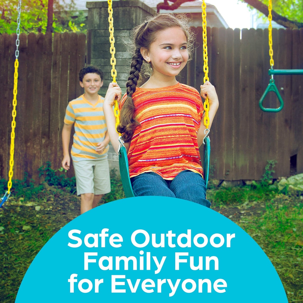 Jungle Gym Kingdom heavy-duty chains 66in ensure durable, smooth swinging for years