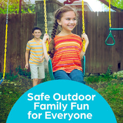 Jungle Gym Kingdom heavy-duty chains 66in ensure durable, smooth swinging for years