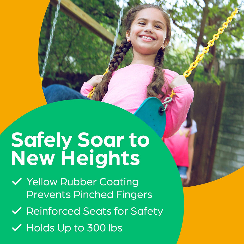 Jungle Gym Kingdom pinch-free chains minimize finger snagging during play