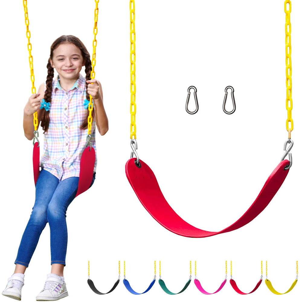 Jungle Gym Kingdom swing seat 27x5.5, ideal for backyard installation.