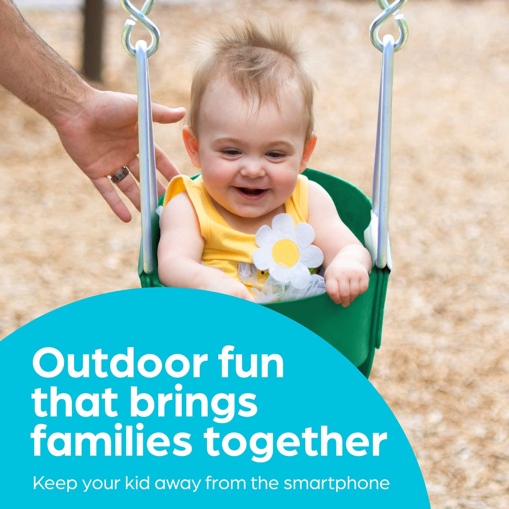 Jungle Gym Kingdom green color finish, weather-friendly outdoor toy