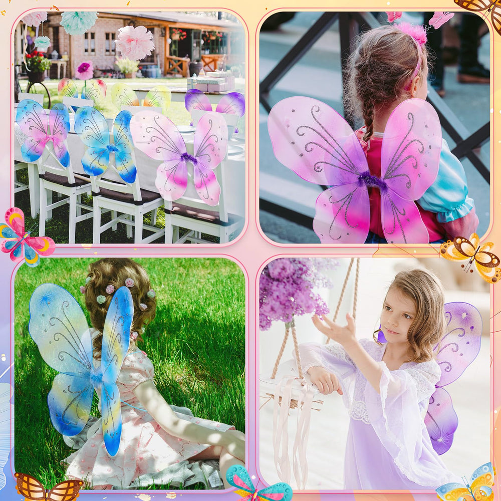 Junkin butterfly wings soft cloth material boosts kid comfort