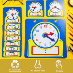 Junkin cardboard durable clock: sturdy teaching tool designed to withstand classroom use