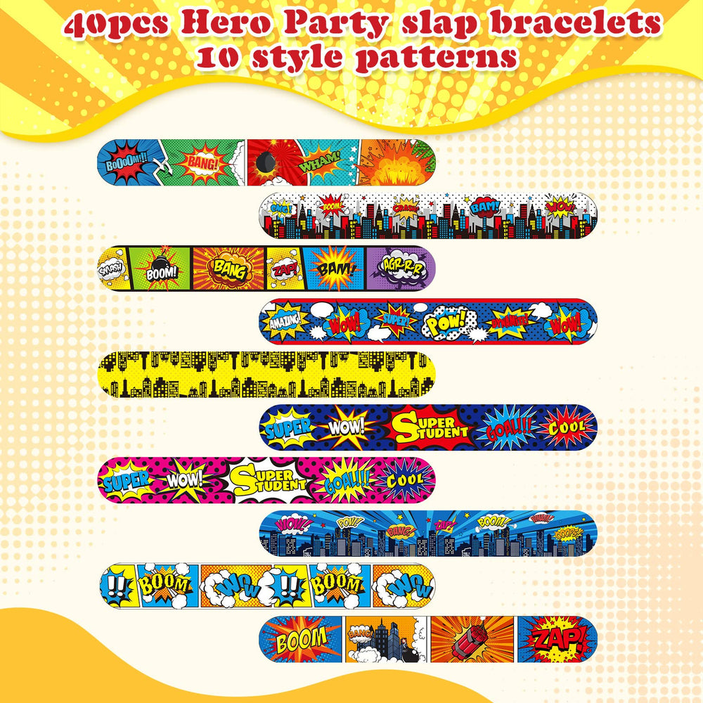Kids wearing Junkin Hero slap bracelets during a birthday celebration
