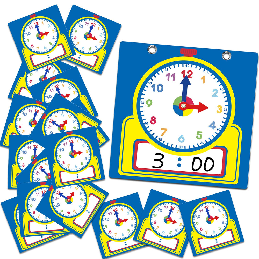 Junkin teaching clock kit with a large demonstration clock for classroom use and engagement