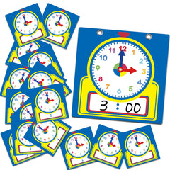 Junkin teaching clock kit with a large demonstration clock for classroom use and engagement