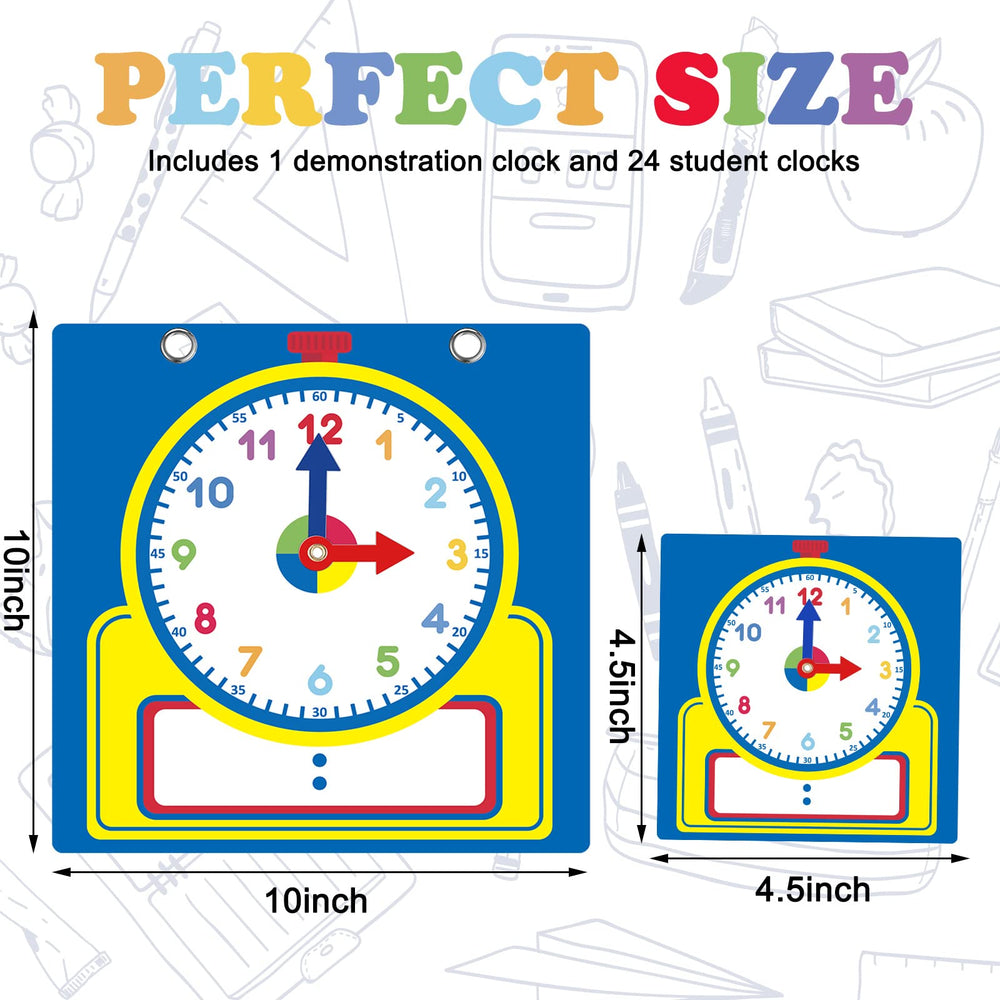 Junkin teaching clock kit: small student clocks ideal for hands-on practice