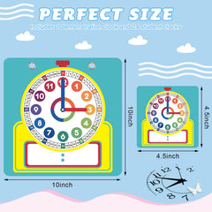 Junkin small practice clocks are easy for students to handle.