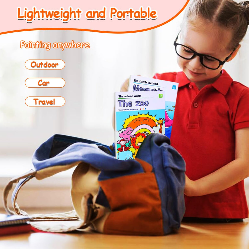JUNQIU portable pocket watercolor kit ideal for travel.