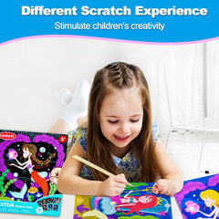 JUNQIU Scratch Art Wood Stylus Tools provide precise, safe scratch control