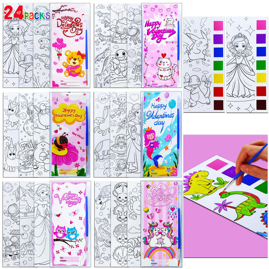 JUNQIU valentines cards for kids classroom exchange with cute pun messages.