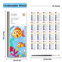 JUNQIU watercolor book travel use, perfect road trip art activity.