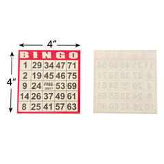 JUNWRROW Bingo cards feature bold numbers for readability across ages