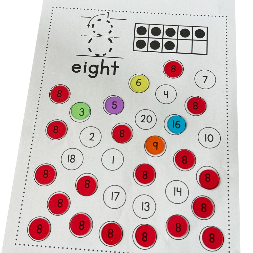 JUNWRROW bingo chips easy to handle during large group activities