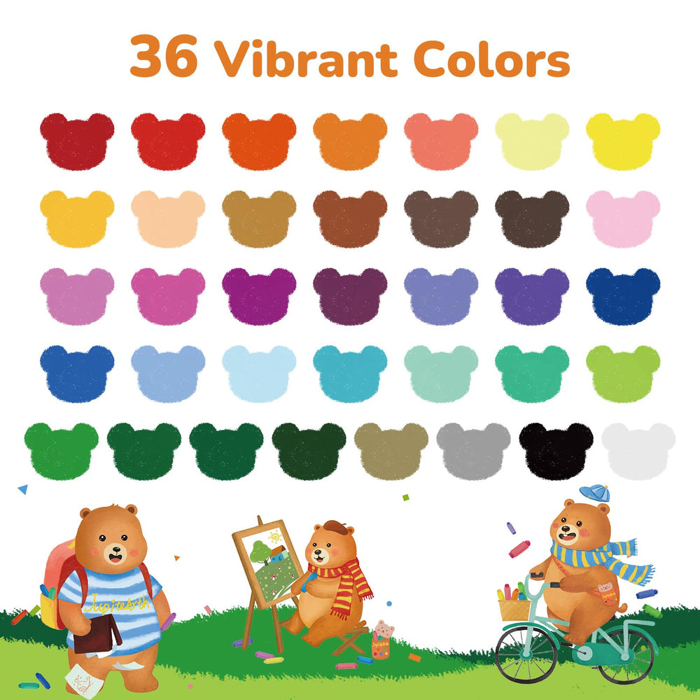 JUPITEARTH durable eco-friendly plastic resists breaks during busy art time.
