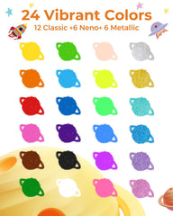 JUPITEARTH 24-color palette offers vibrant hues for bold artwork