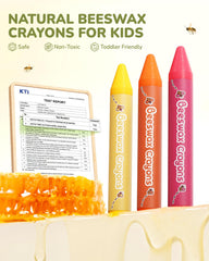 JUPITEARTH jumbo crayons designed for small hands and easy grip