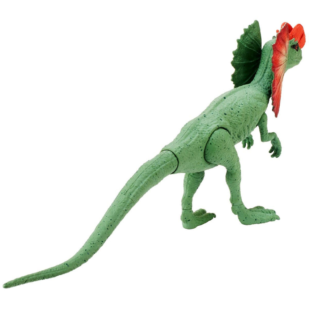 Jurassic World Dilophosaurus Dominion collectible figure perfect for shelf display and fan collections.