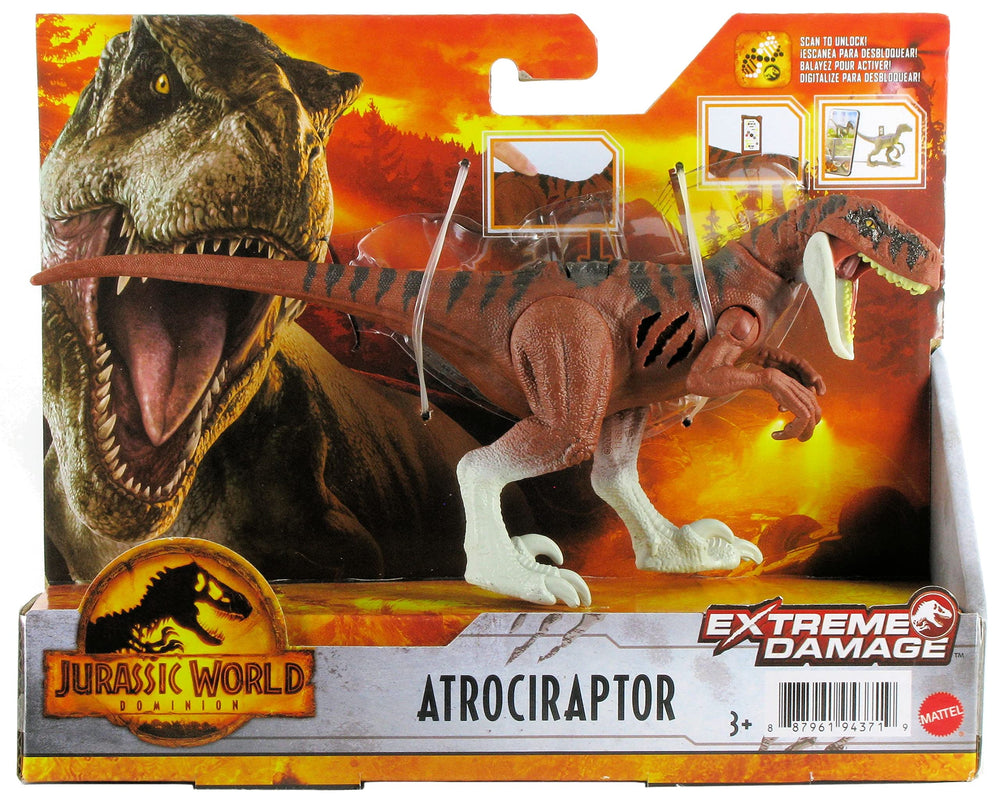 Jurassic World Atrociraptor extreme damage front view for action-packed battles