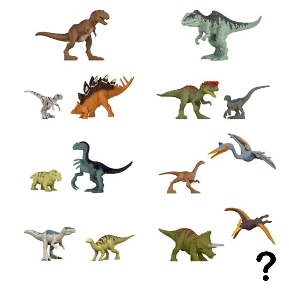 Jurassic World Dominion mini-dino display figures for creative storytelling and display.