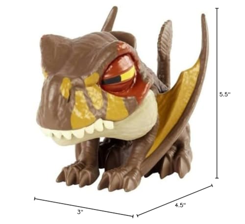 Jurassic World Dimorphodon brown pose figure offers easy activation and display-ready shelf appeal.